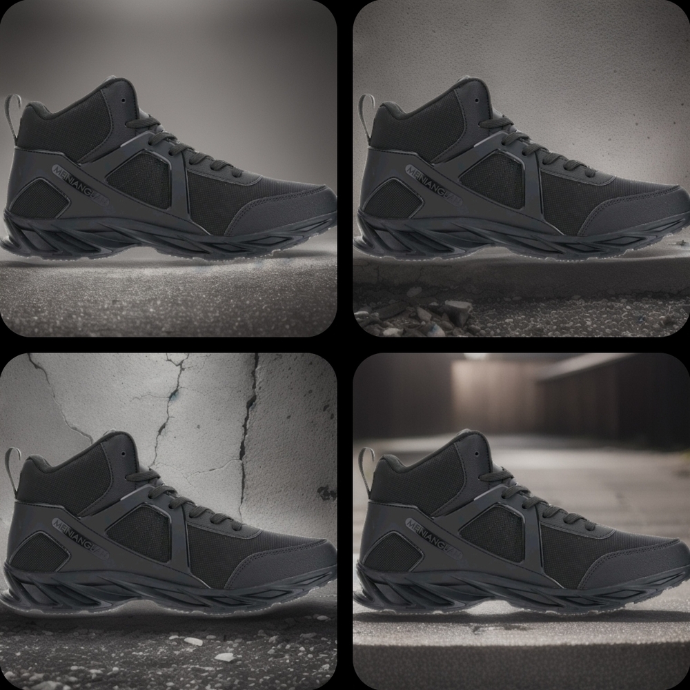 Bronx Men's Charcoal Athletic High-Tops